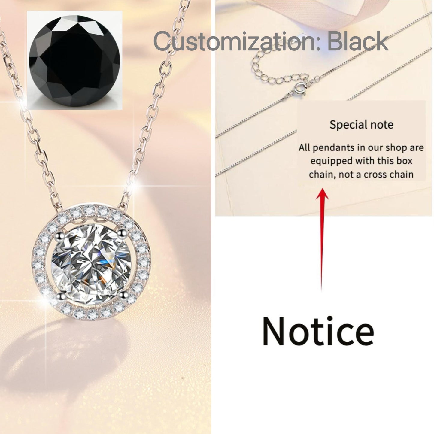 S925 Sterling Silver Synthetic Moissanite Halo Pendant birthday gift silver jewelry minimalist necklace pendant necklace-319(35%)