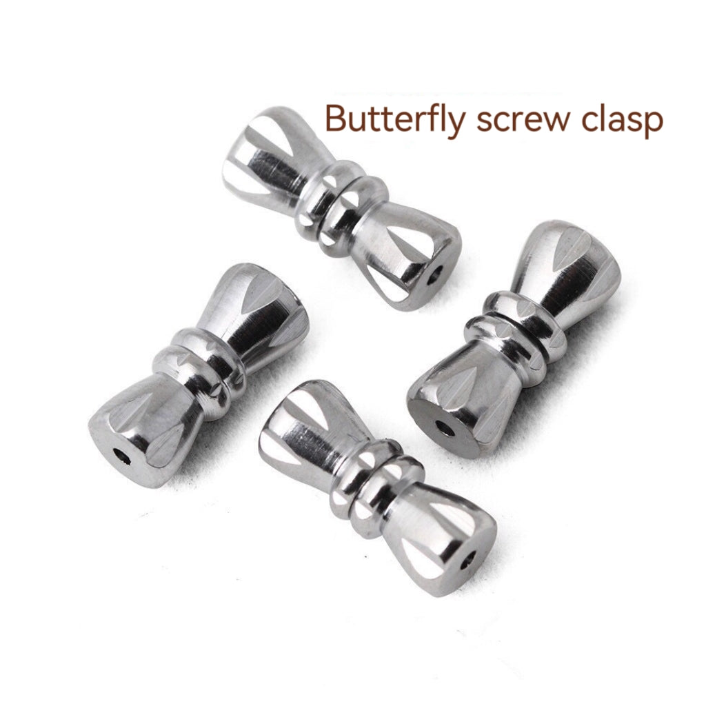 Butterfly Screw Clasp For Jewelry DIY，Covered By 14/18K Real Gold Or Silver