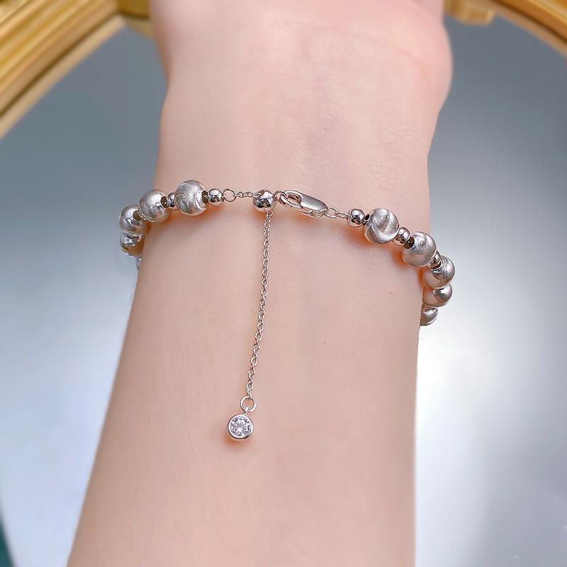 S925 Sterling Silver Cat Eye Beads Bracelet-310(45%)