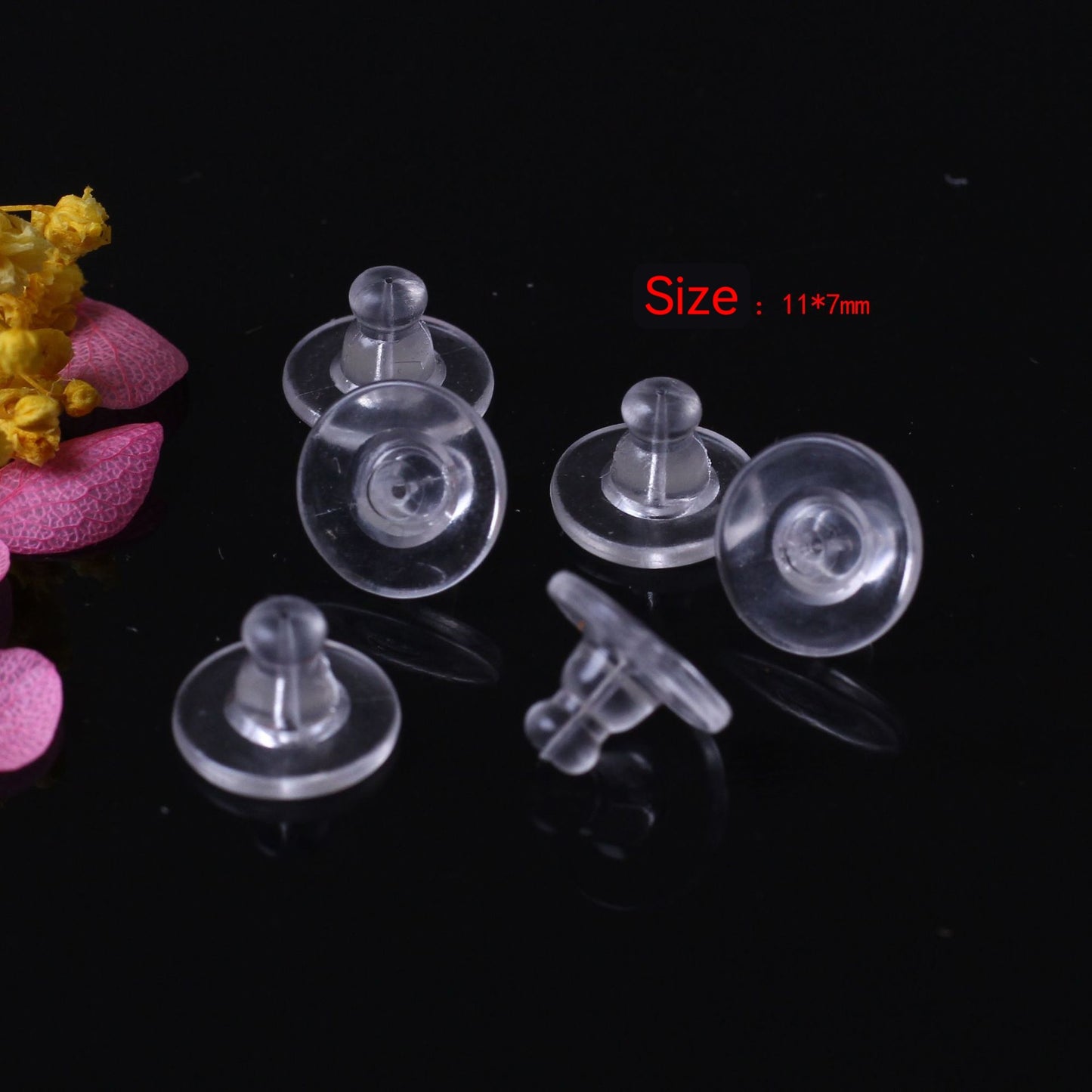 Silicone Ear Plug For Jewelry DIY，Covered By 14/18K Real Gold Or Silver