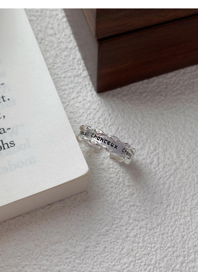 S925 Sterling Silver Articulated French Ring Open Ring -509(45%)