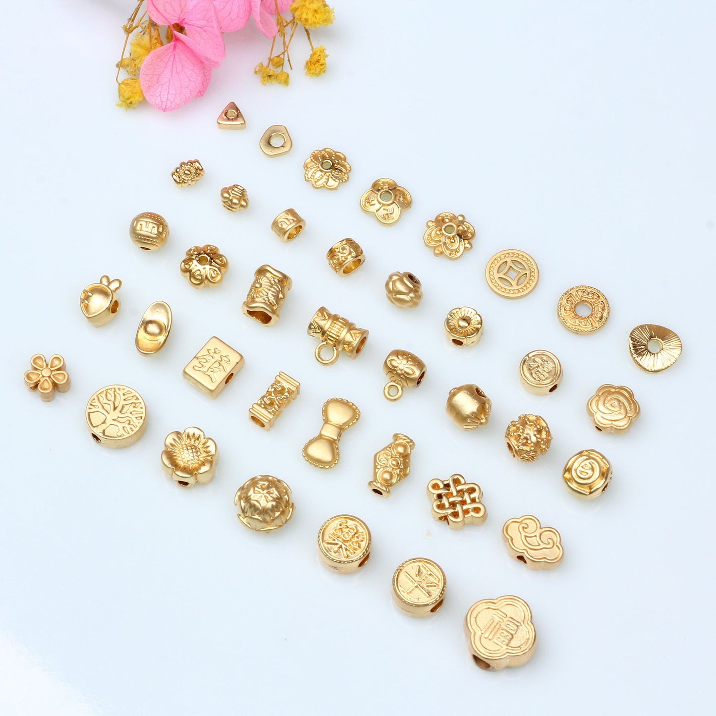 Ancient Gold Receptacle Alloy Sheet For Jewelry DIY，Covered By 14/18K Real Gold Or Silver