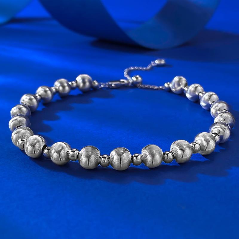 S925 Sterling Silver Cat Eye Beads Bracelet-310(45%)
