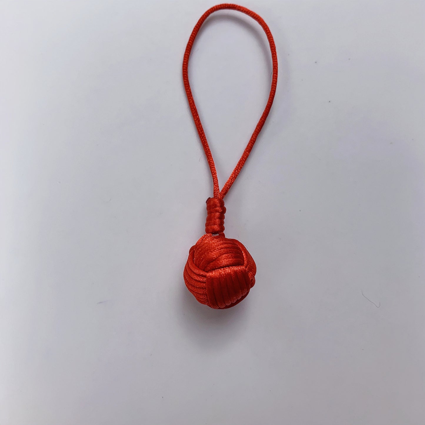 Hand-woven wrapped 10mm cat eye copper beads pendant, mobile phone pendant, bag pendant