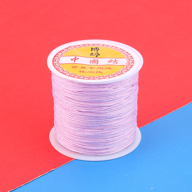 Polyamide Woven Thread，Used for DIY Jewelry（The diameter is 0.8mm/One roll is about 50 meters）