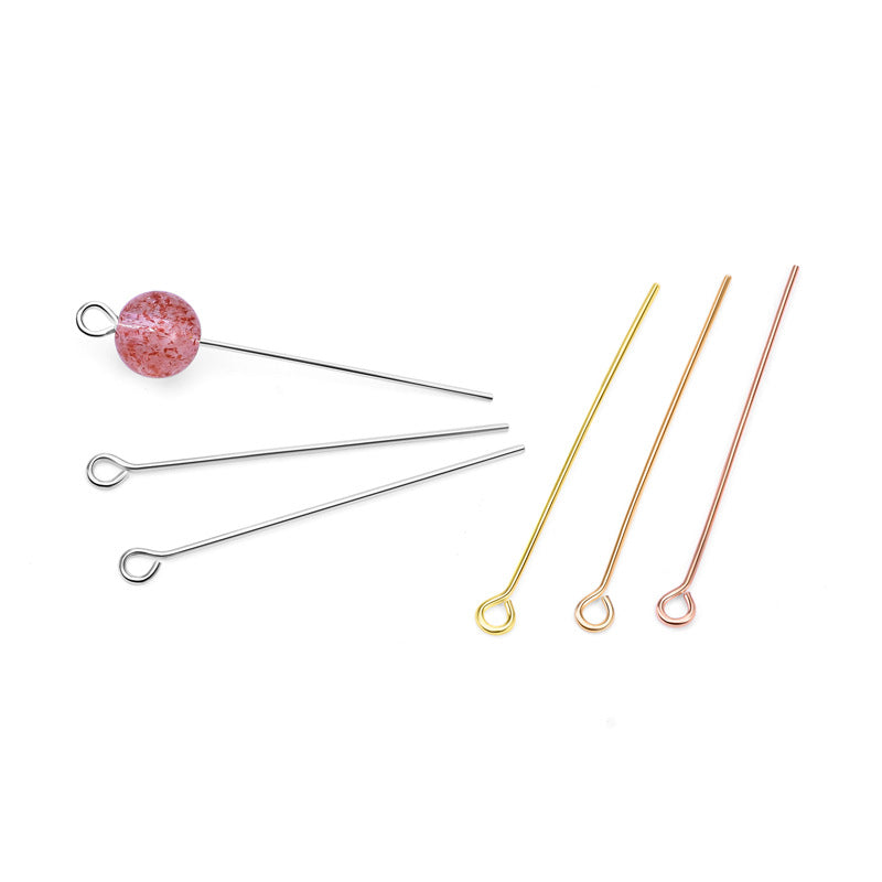 S925 Sterling Silver 9-shape Needle/T-shape Needle/Bead needle, Used For DIY Jewelry,10 pcs