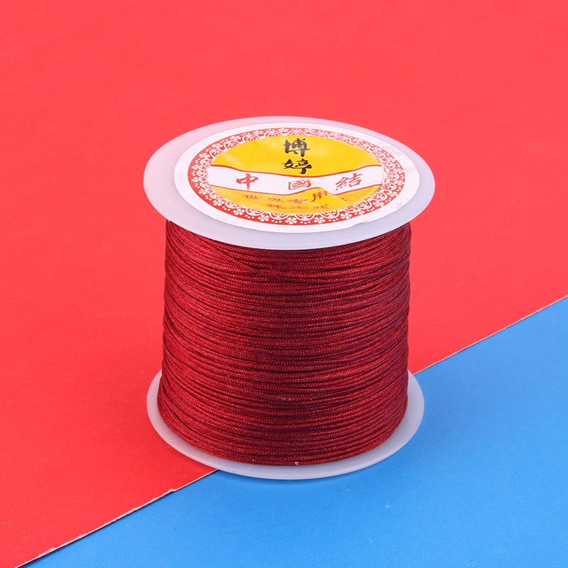 Polyamide Woven Thread，Used for DIY Jewelry（The diameter is 0.8mm/One roll is about 50 meters）