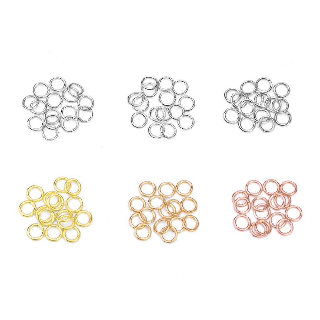 925 Sterling Silver Open/Close Jump Rings for Jewelry DIY (10 pcs)