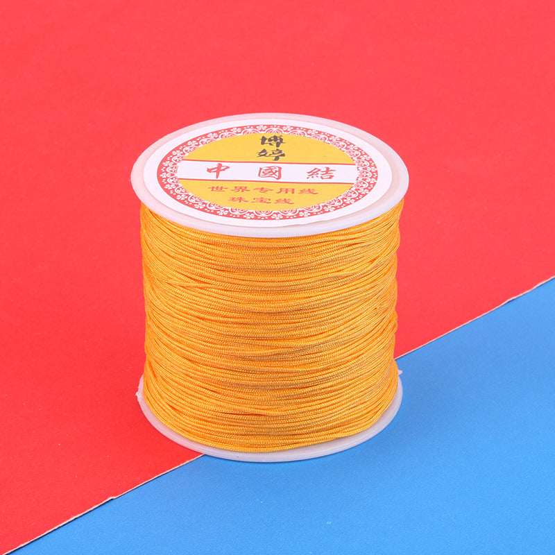 Polyamide Woven Thread，Used for DIY Jewelry（The diameter is 0.8mm/One roll is about 50 meters）