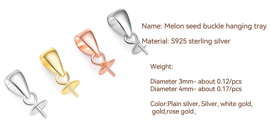 Melon Seed Buckle Hanging Tray For Jewelry DIY (2 pcs)