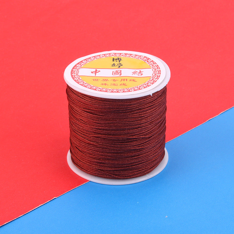 Polyamide Woven Thread，Used for DIY Jewelry（The diameter is 0.8mm/One roll is about 50 meters）