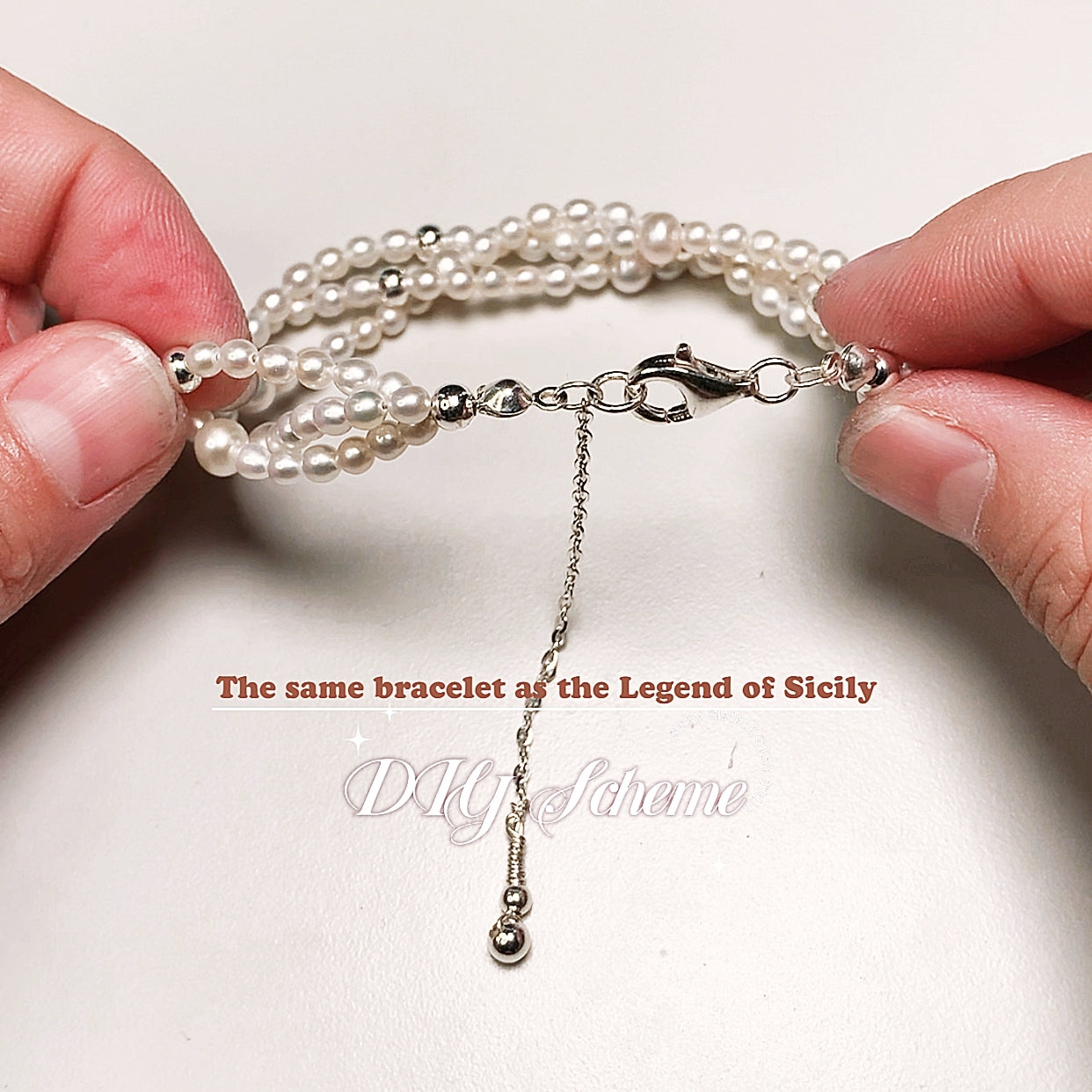 4.Freshwater pearl bracelet with the same style as the Beautiful Legend of Sicily