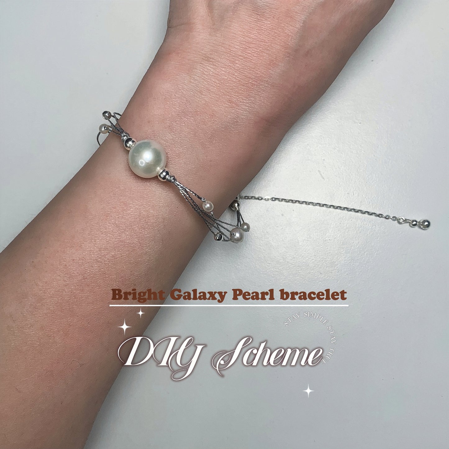 6.Edison Fresh Water Pearl bracelet of Bright Galaxy