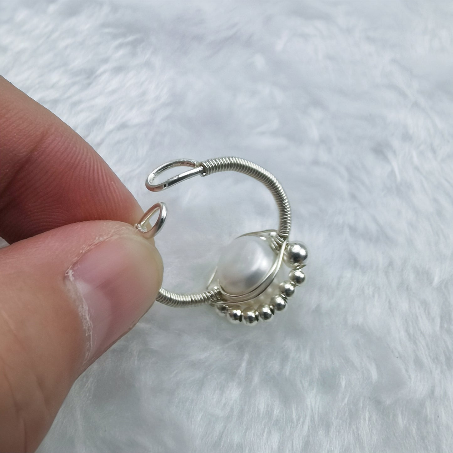 22.Original hand-made Pearl Eyes Fresh Water Pearl  ring