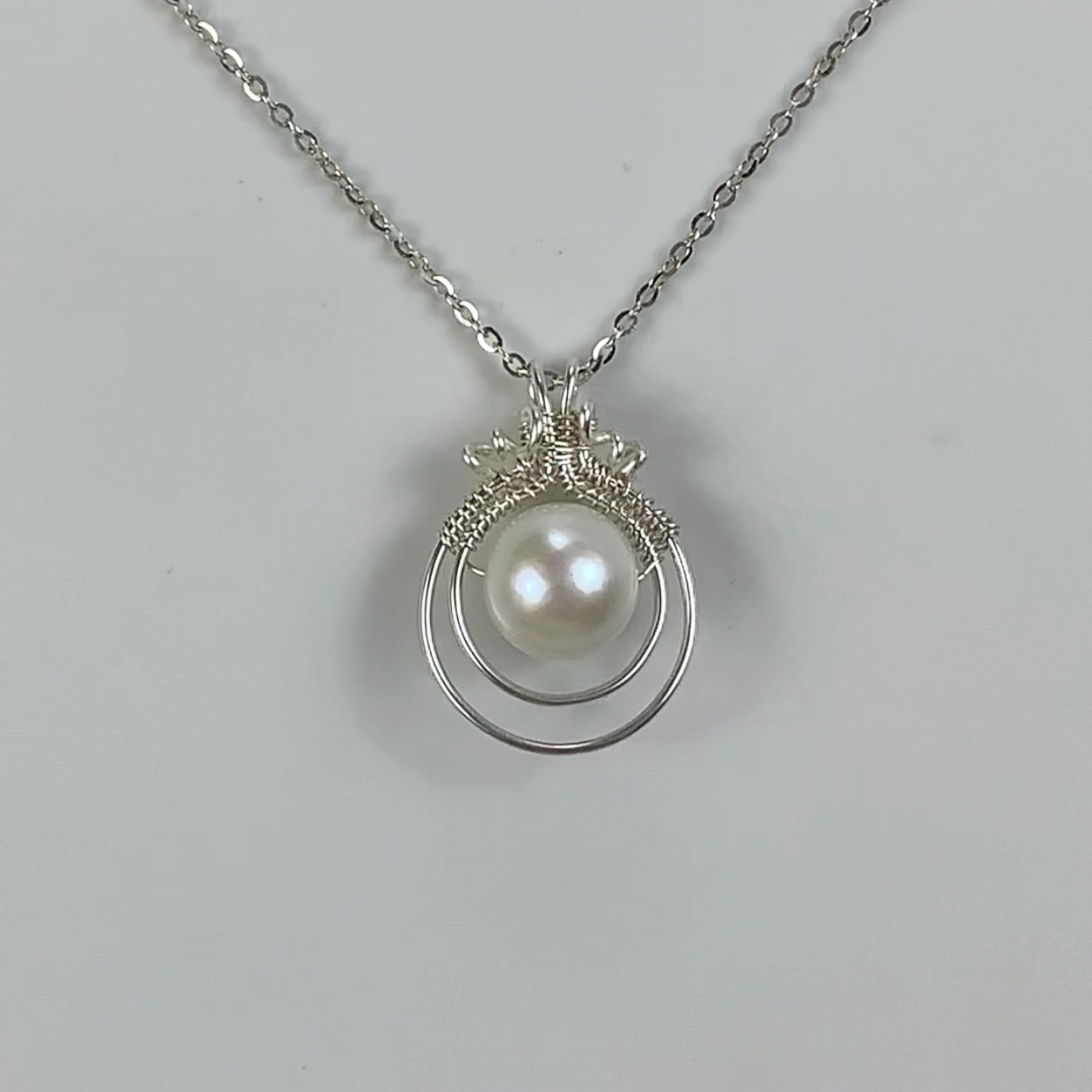 65.Asteroid Pearl pendant