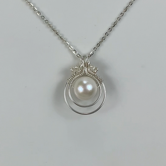 65.Asteroid Pearl pendant