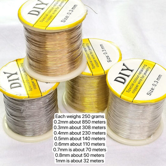 Copper wire Plated with a layer of Gold or Silver , manual DIY flexible wire