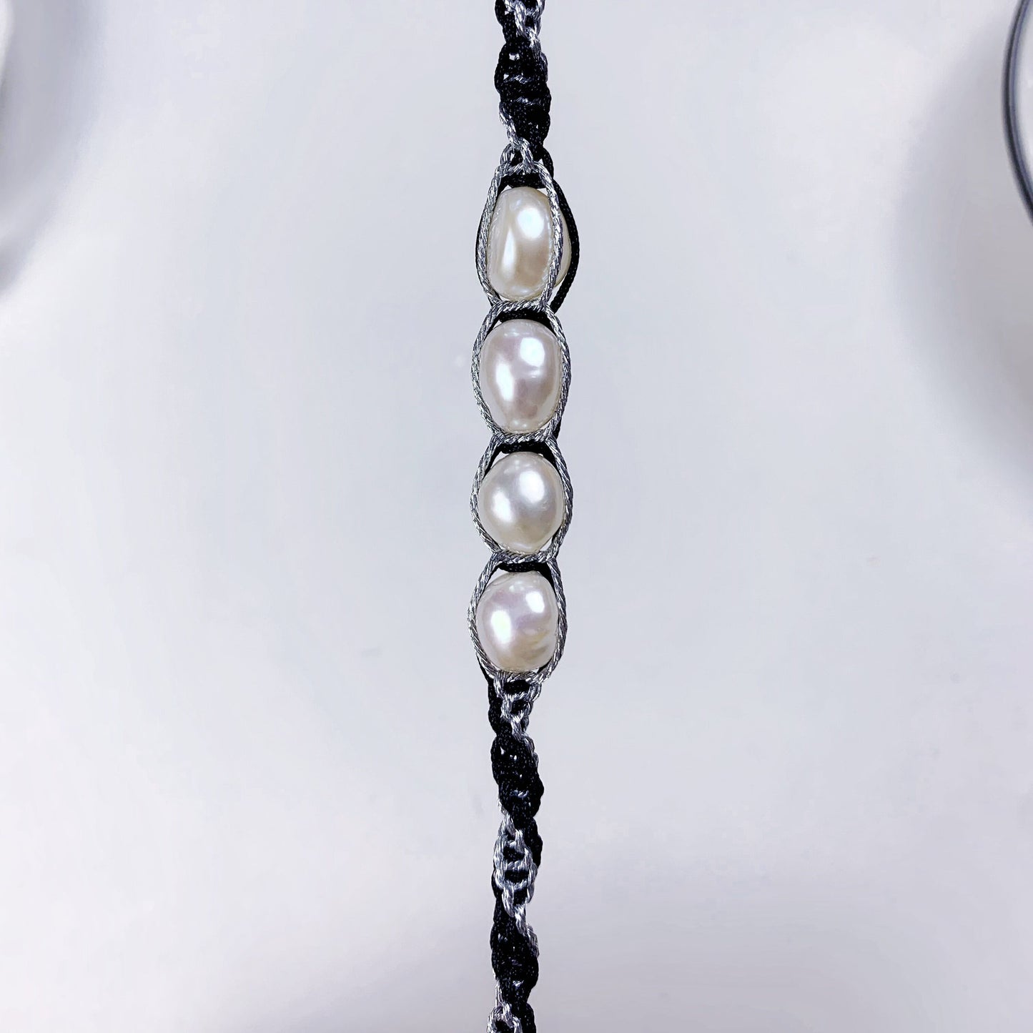 113.Spiral Baroque Pearl Bracelet