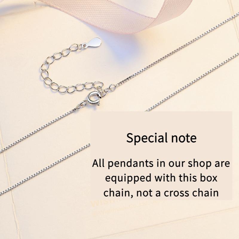S925 Sterling Silver Snowflake Necklace Synthetic Moissanite Birthday Gift Minimalist Pendant Necklace-323(35%)