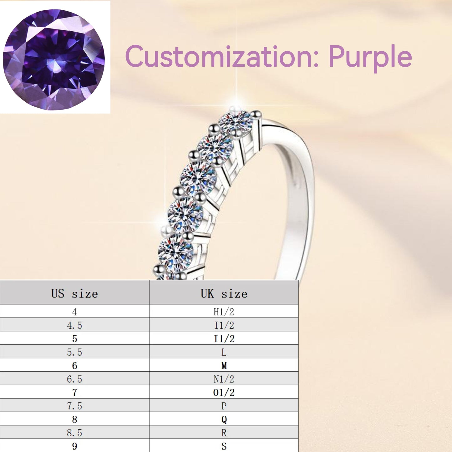 S925 Sterling Silver Synthetic Moissanite Seven Star Ring Crown Ring fashion jewelry accessory woman girl promise ring-206(35%)