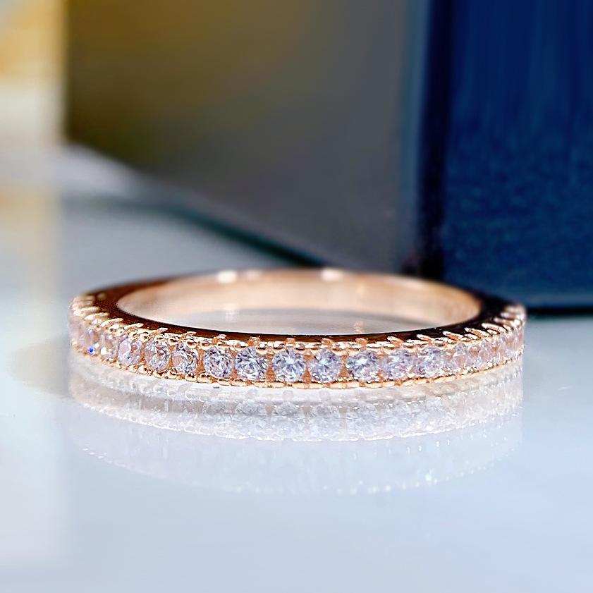 S925 Sterling Silver Full Ring 6A Cubic Zirconia Ring fashion jewelry accessory woman girl promise ring-130(35%)