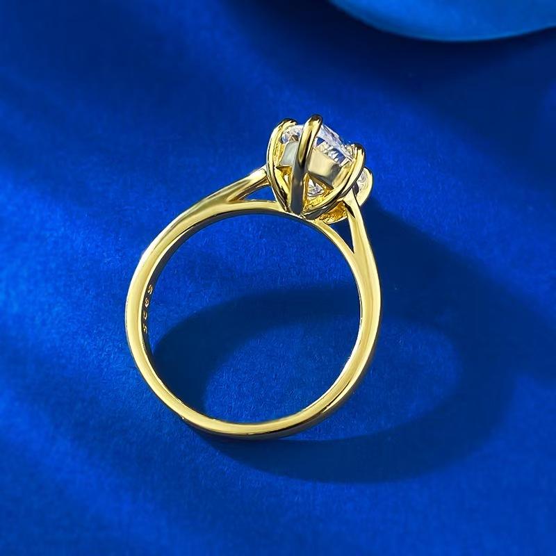 S925 Marquise Ring 7*14mm 6A Cubic Zirconia Ring Plain Circle fashion jewelry accessory woman girl promise ring-103(35%)