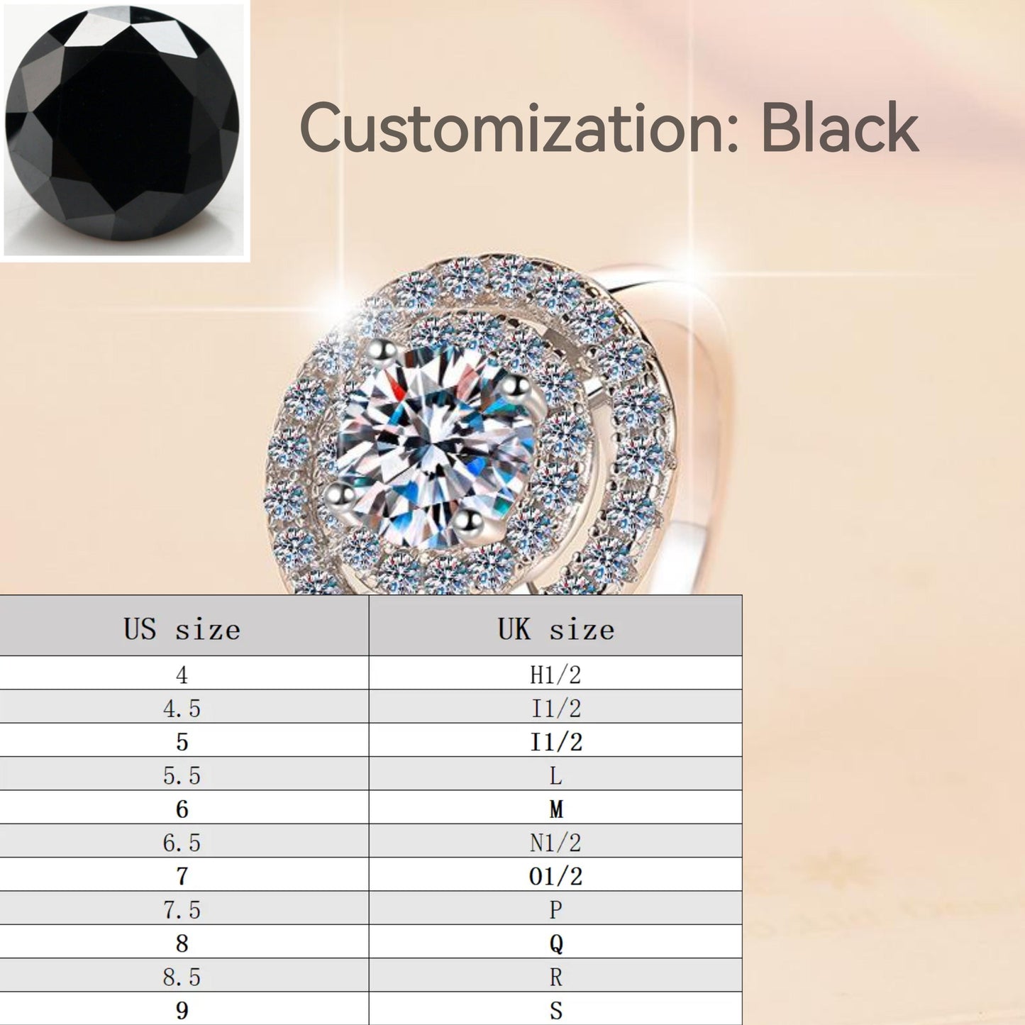 S925 Sterling Silver Ring Sunflower  Synthetic Moissanite fashion jewelry accessory woman girl promise ring-251(35%)