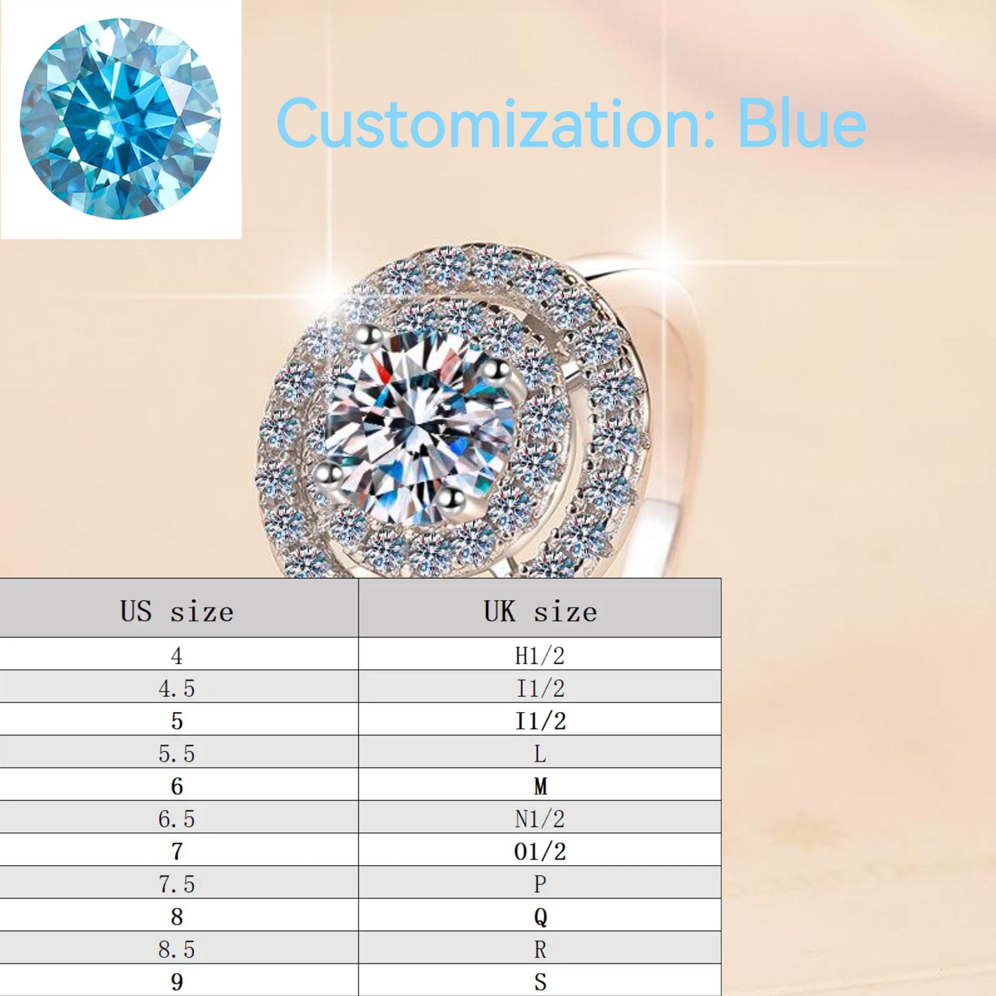 S925 Sterling Silver Ring Sunflower  Synthetic Moissanite fashion jewelry accessory woman girl promise ring-251(35%)