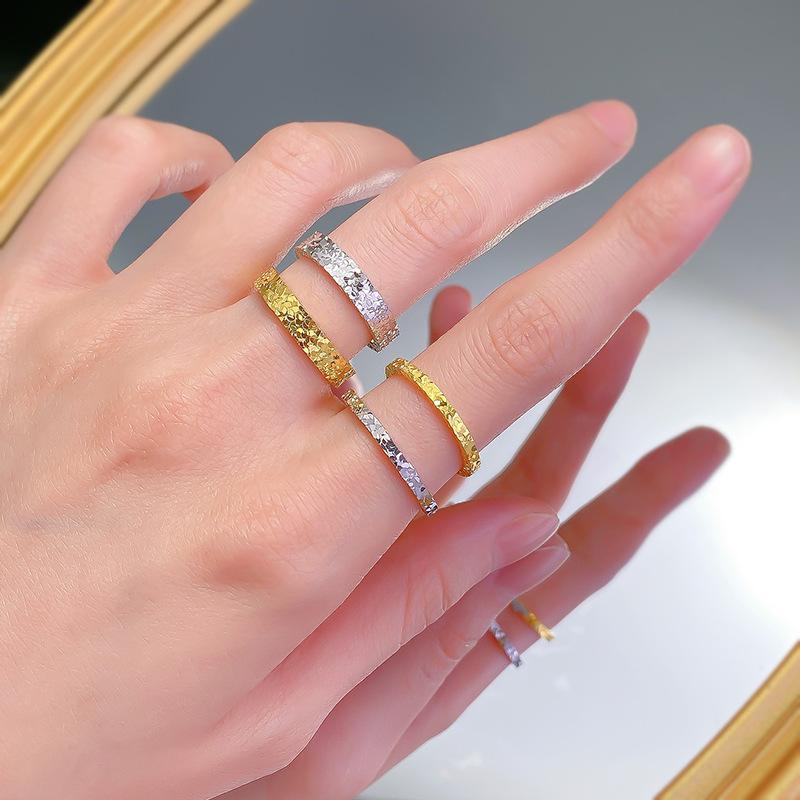 S925 Sterling Silver Crushed Ice Band Ring 6A Cubic Zirconia Ring fashion jewelry accessory woman girl promise ring-416(35%)