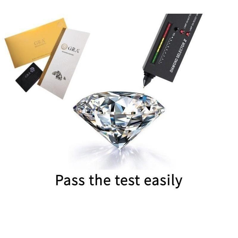 S925 Sterling Silver Full Band Ring Inlay Synthetic Moissanite fashion jewelry accessory woman girl promise ring-215(35%)