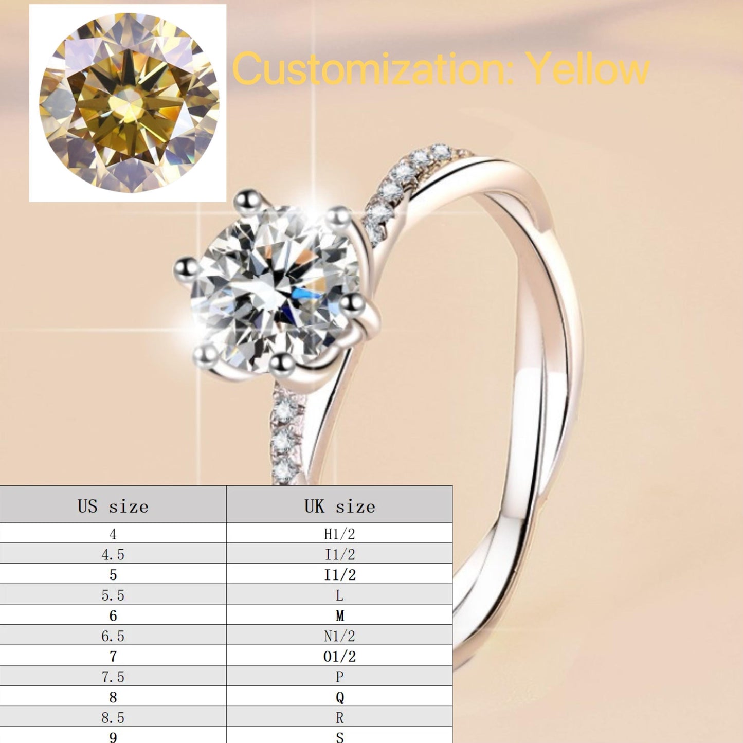 S925 Sterling Silver Love Interwoven Ring Synthetic Moissanite Ring fashion jewelry accessory woman girl promise ring-193(35%)