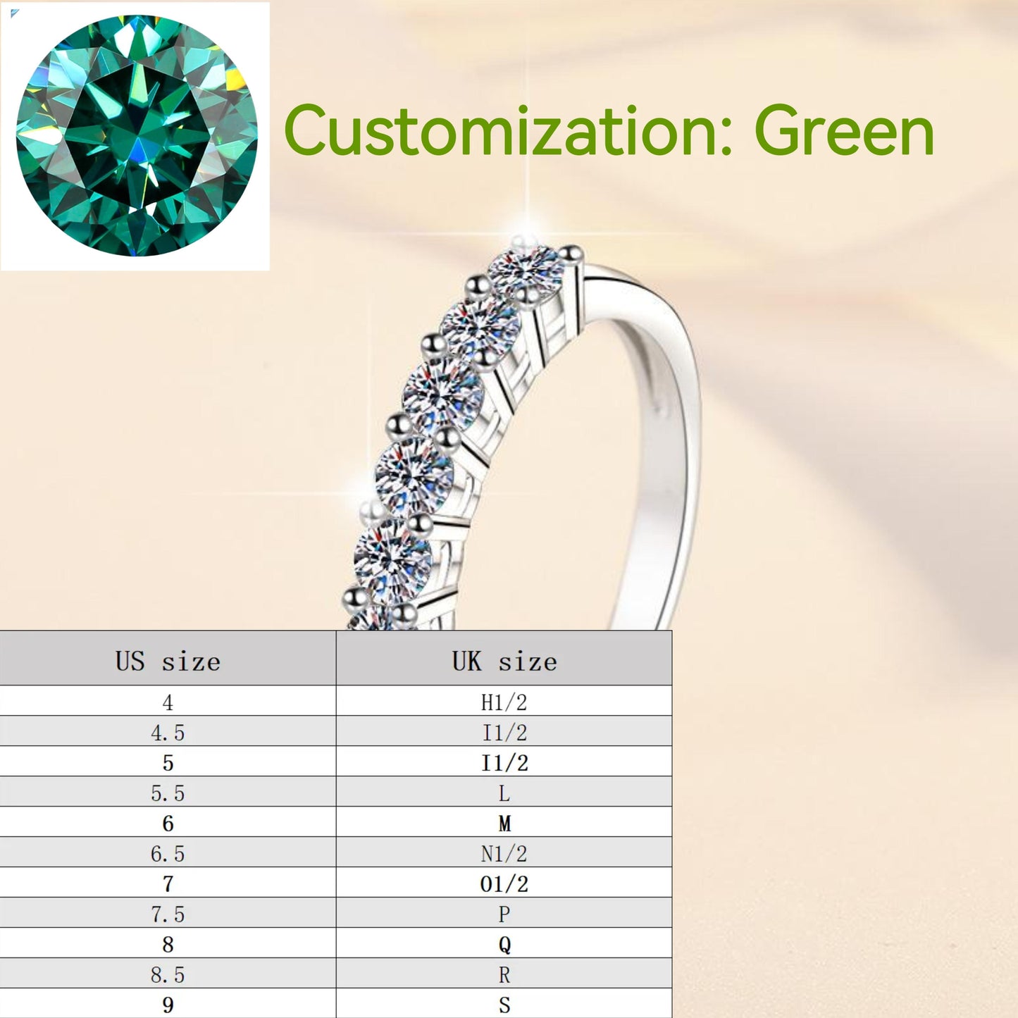 S925 Sterling Silver Synthetic Moissanite Seven Star Ring Crown Ring fashion jewelry accessory woman girl promise ring-206(35%)