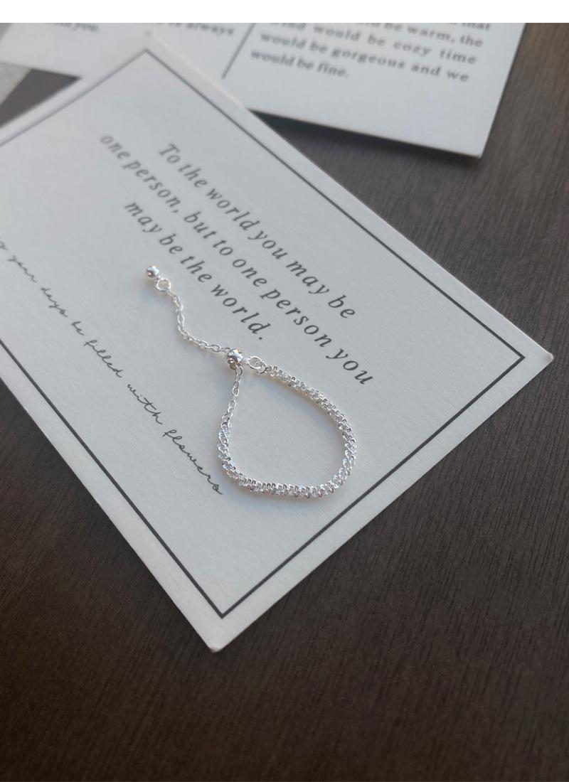 S925 Sterling Silver Sparkling Plain Band Stackable Ring for Women - 504(45%)