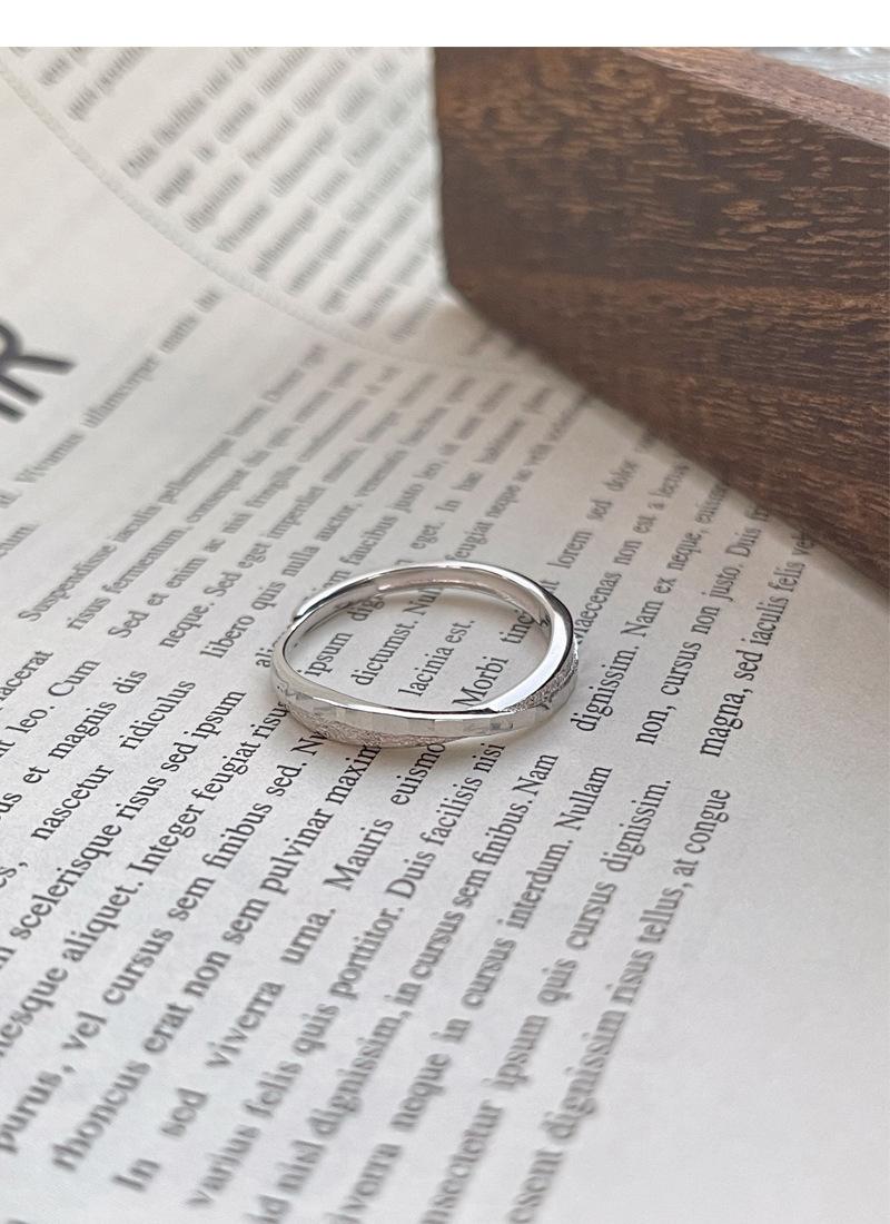 S925 Sterling Silver Mobius Plain Band Couple Rings Pair - 526 weddingring(45%)