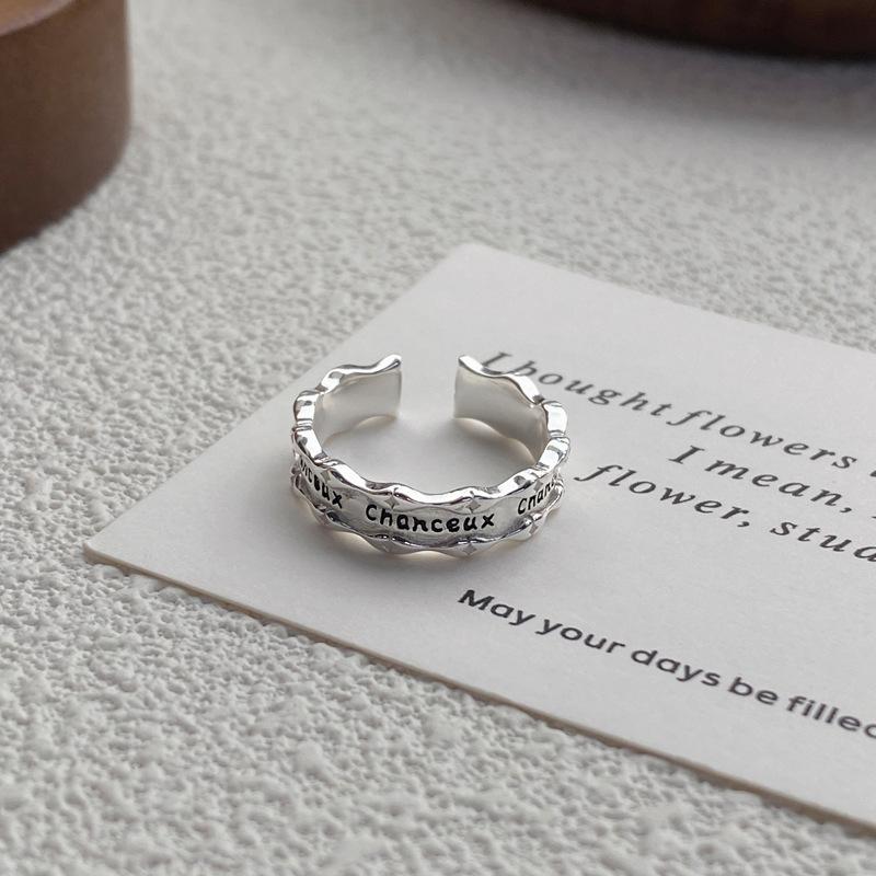 S925 Sterling Silver Articulated French Ring Open Ring -509(45%)