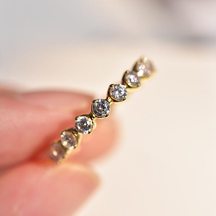 S925 Sterling Silver Full Band Simple Row Ring-115(45%)