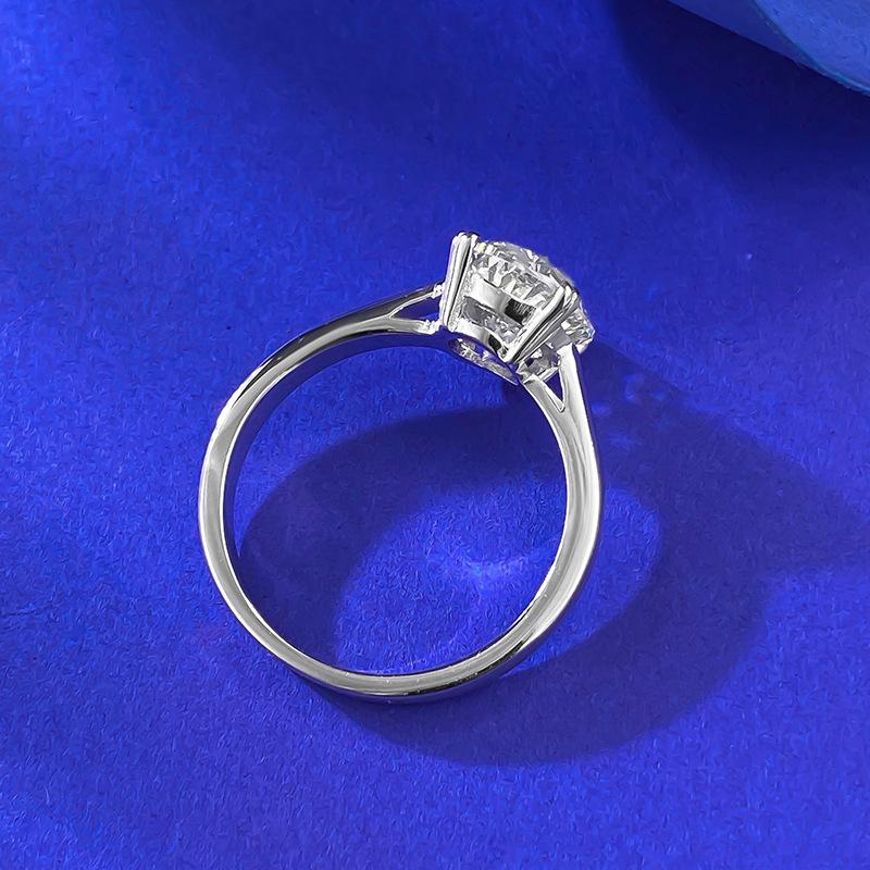 S925 sterling silver oval cut ring 8*10mm 6A cubic zirconia ring fashion jewelry accessory woman girl promise ring-383(35%)